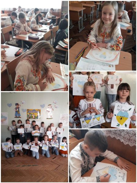 Конкурс малюнків "Україна нездоланна" в 1-В класі!